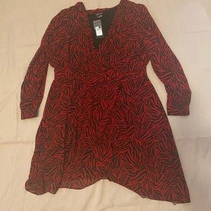 City Chic Crimson tiger dress